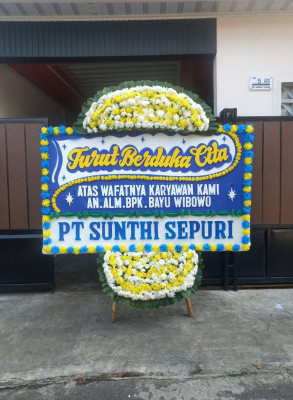 Papan Bunga Duka di Sebulu